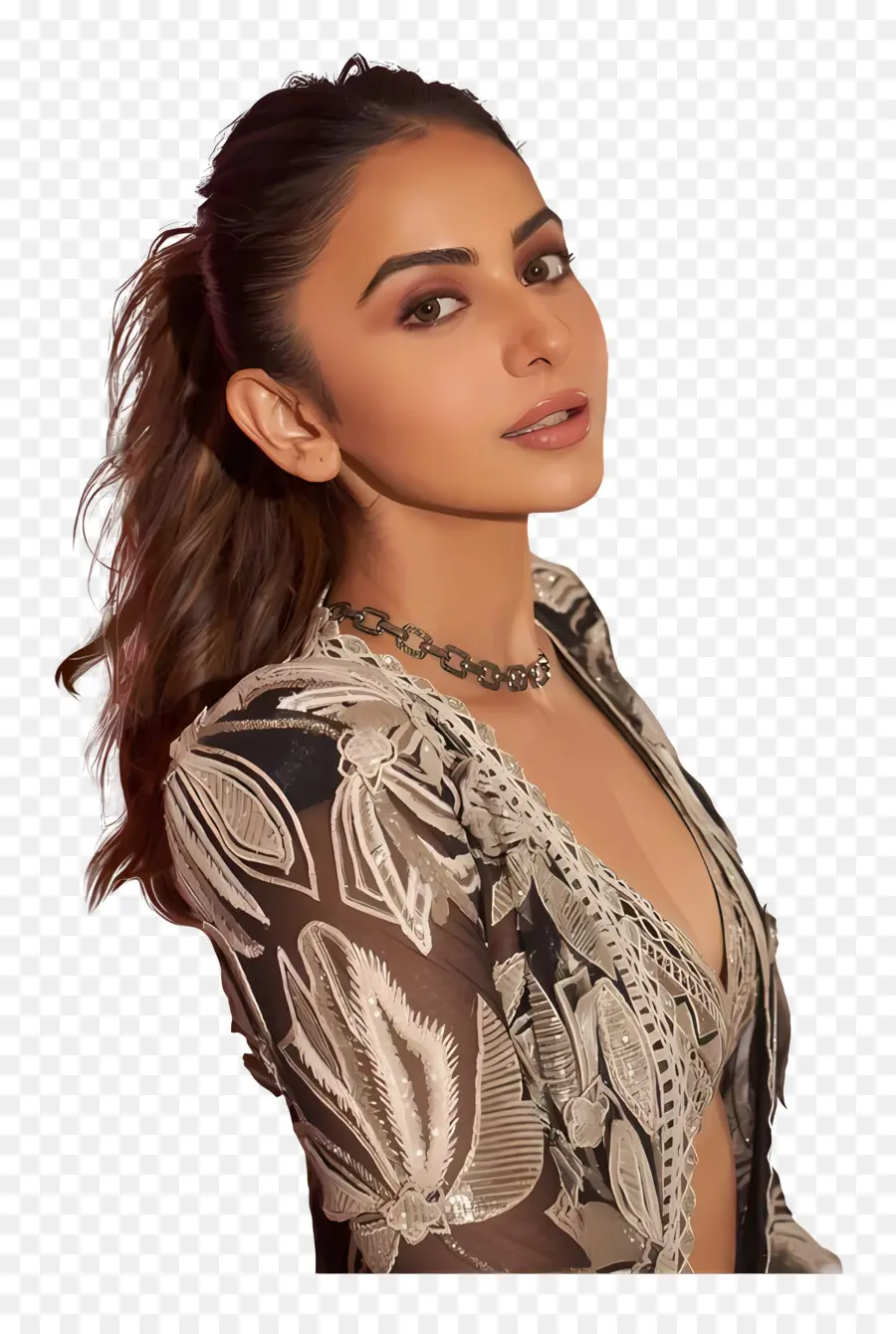 Rakul Preet Singh，ชุดดอกไม้ PNG