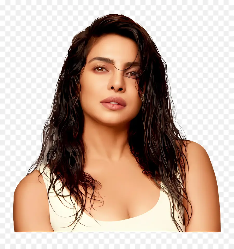 Priyanka Chopra Jonas，ผู้หญิงที่มีผมเปียก PNG