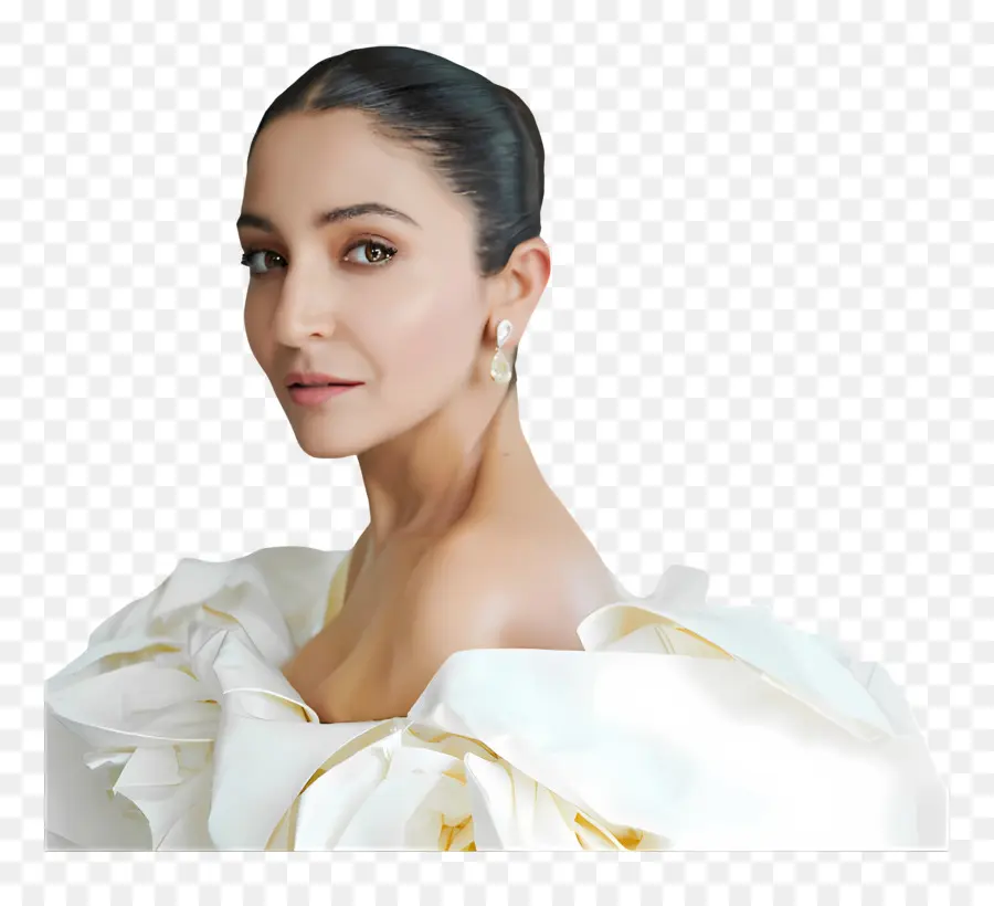 Anushka Sharma，ผู้หญิงในชุดสีขาว PNG