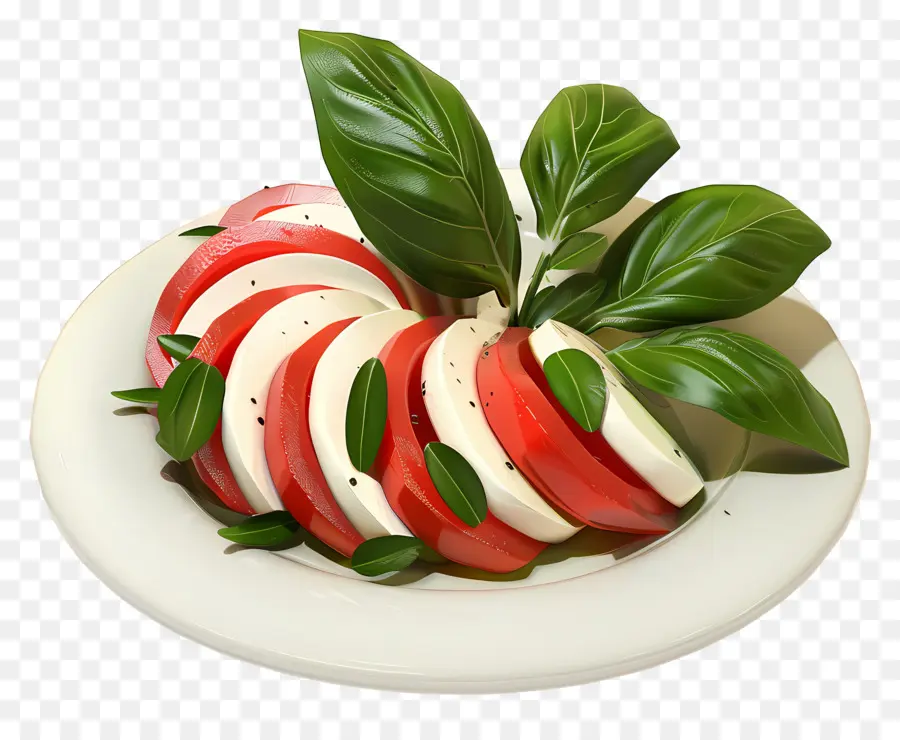 สลัด Caprese，มะเขือเทศ PNG