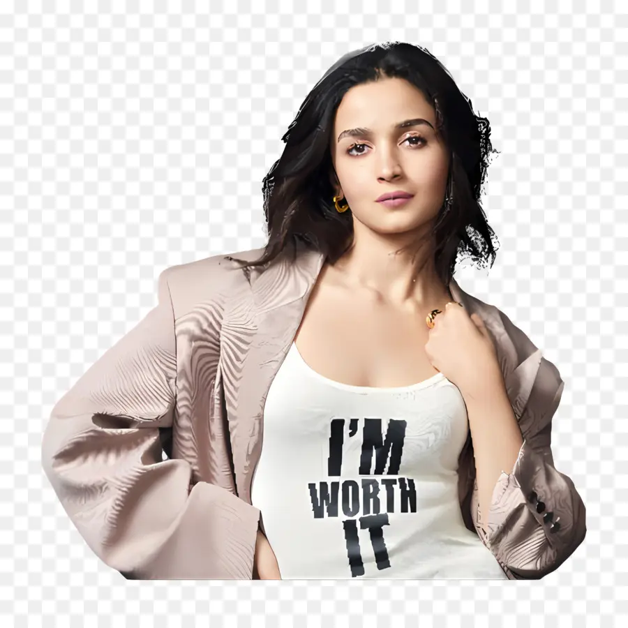 Alia Bhatt，ผู้หญิงในแจ็คเก็ต PNG