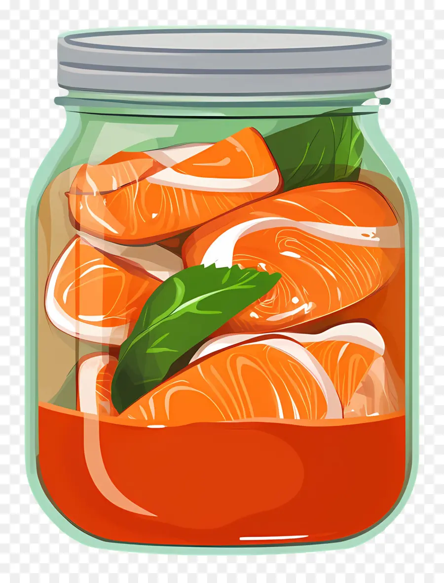 Kimchi Jar，ปลาแซลมอนในขวด PNG