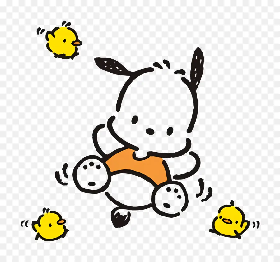 Pochacco，สุนัขและลูกไก่น่ารัก PNG