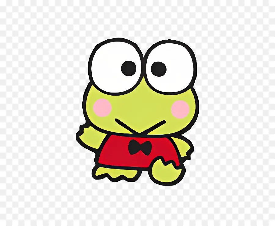 Keroppi，กบสีเขียวในเสื้อแดง PNG