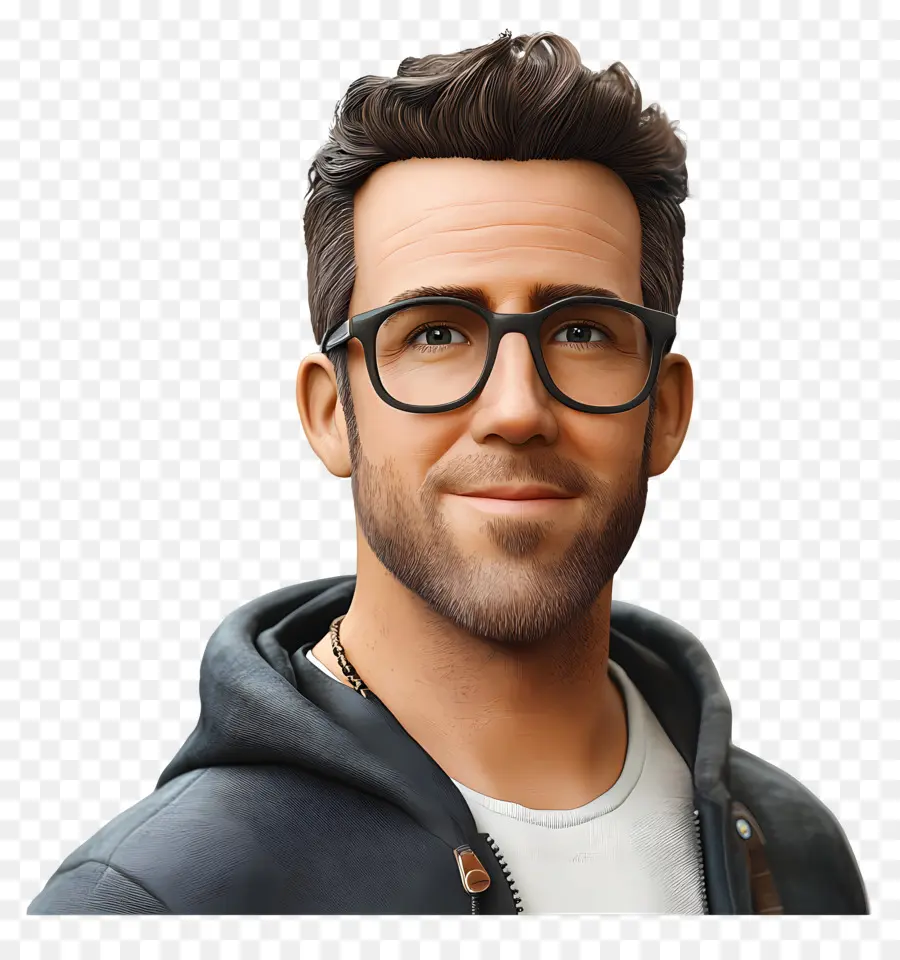 Ryan Reynolds，คนการ์ตูนกับแว่นตา PNG