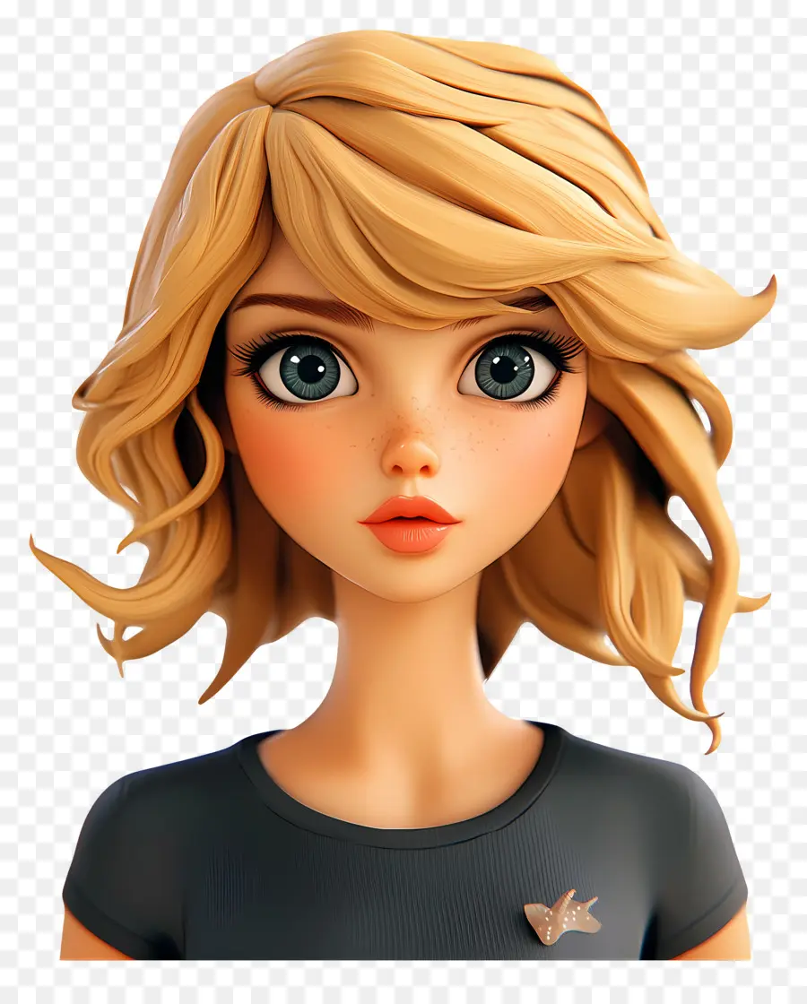 Taylor Swift，สาวการ์ตูนสีบลอนด์ PNG