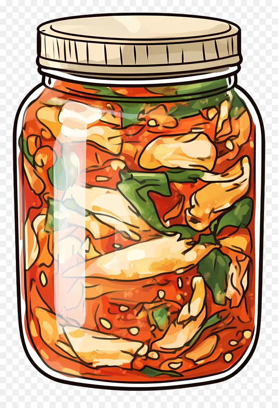 Kimchi Jar，ขวดกิมจิ PNG