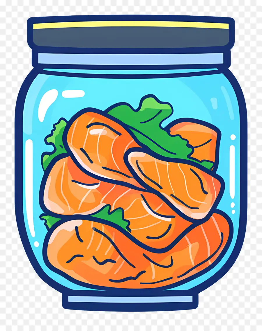 Kimchi Jar，ปลาแซลมอนในขวด PNG