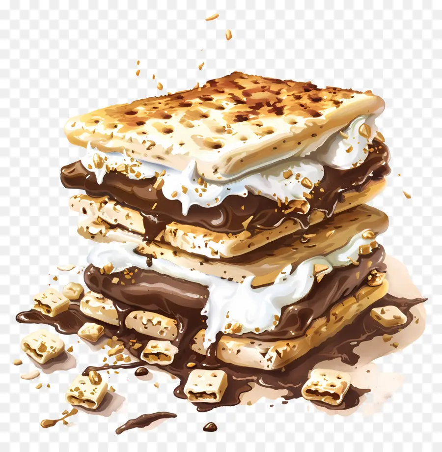 ทำให้เสียโฉม，S'mores PNG