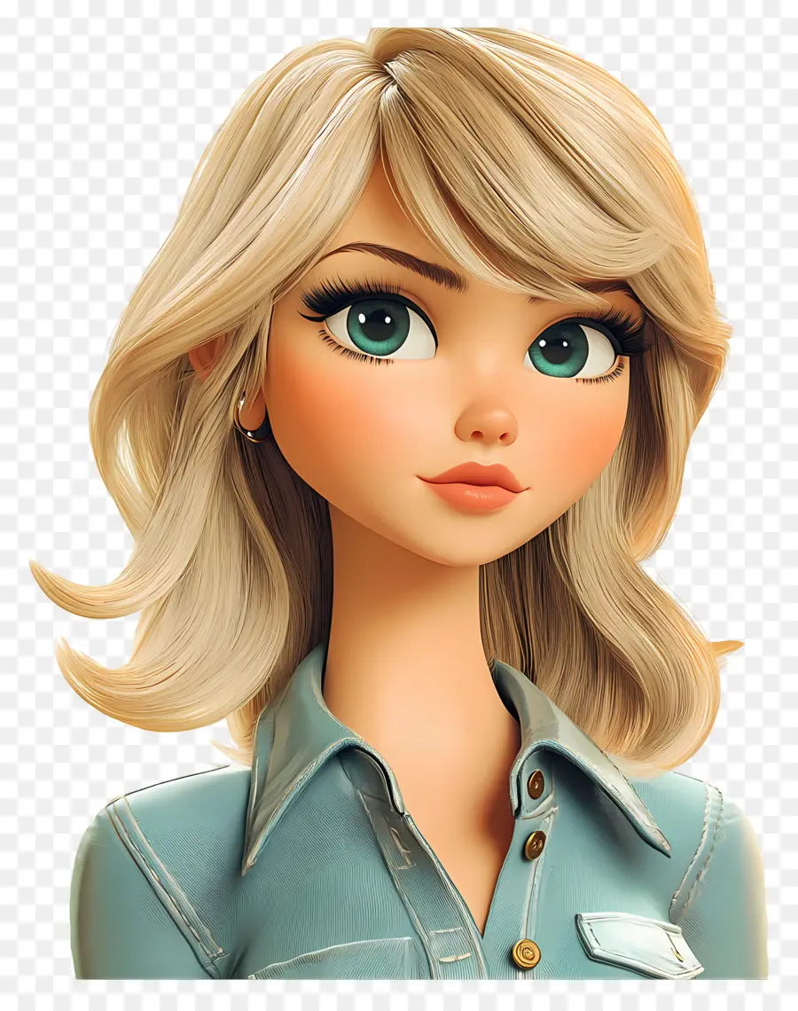 Taylor Swift，ผู้หญิงการ์ตูนกับหยิก PNG