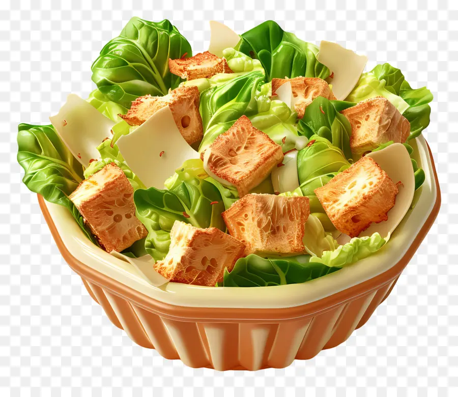 ซีซาร์สลัด，Croutons PNG