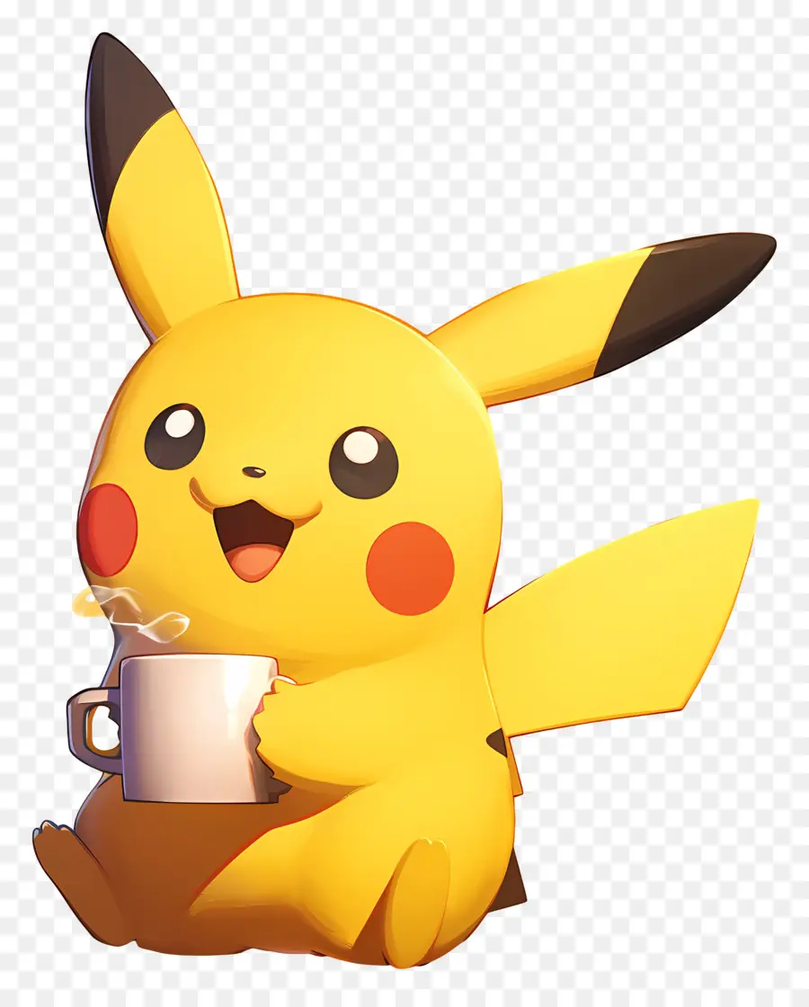 Pikachu，ตัวละครสีเหลือง PNG