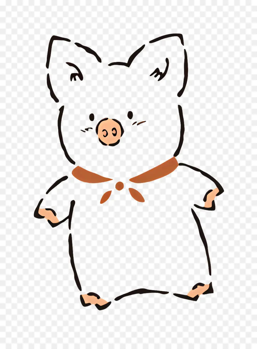 Zashiki Pig，หมูด้วยธนู PNG