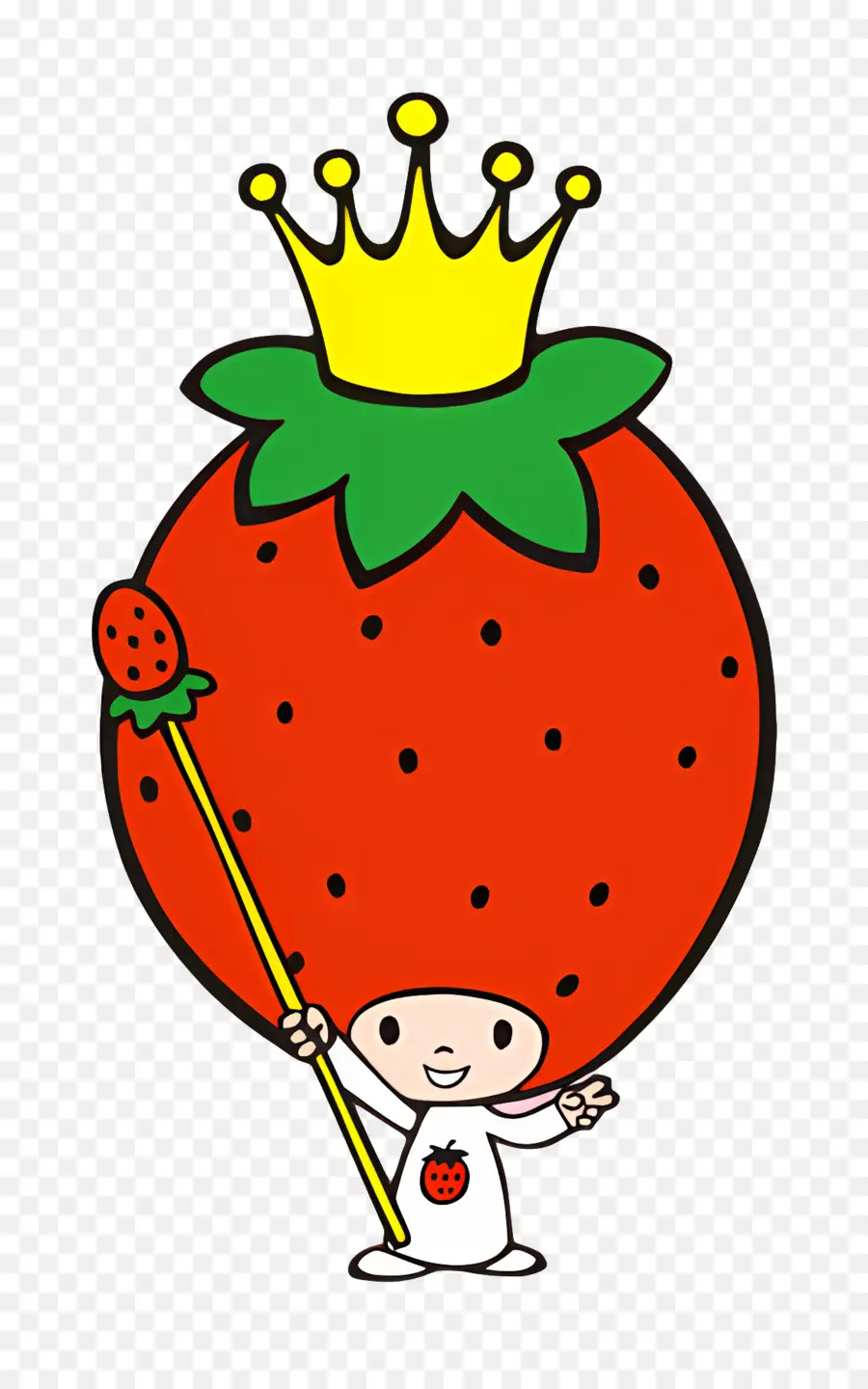 King Strawberry，King Strawberry กับคทา PNG