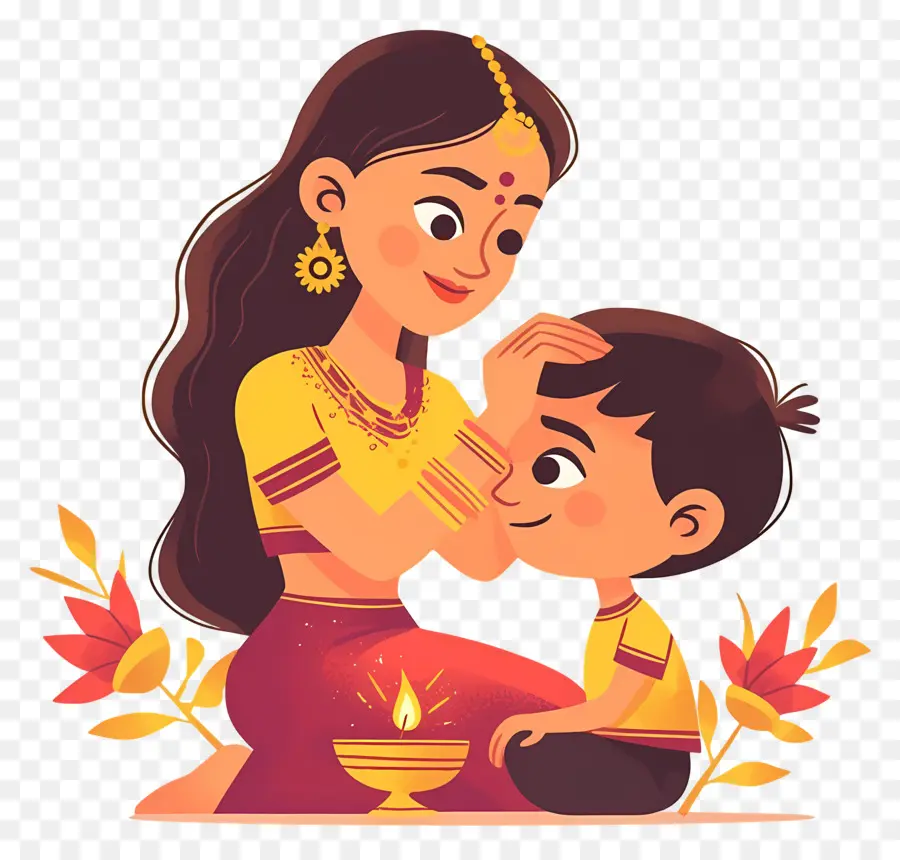 Bhai Dooj，แม่และลูก PNG