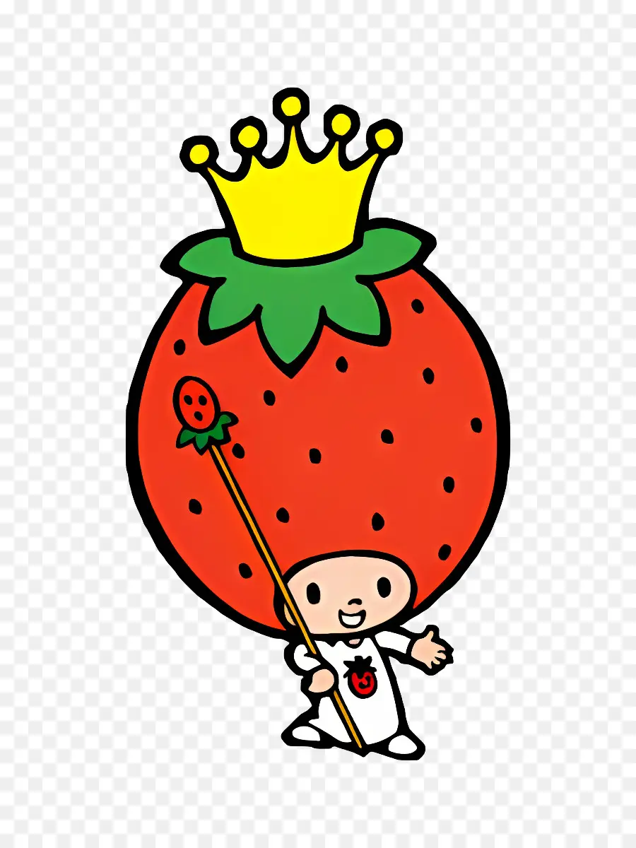 King Strawberry，King Strawberry กับคทา PNG