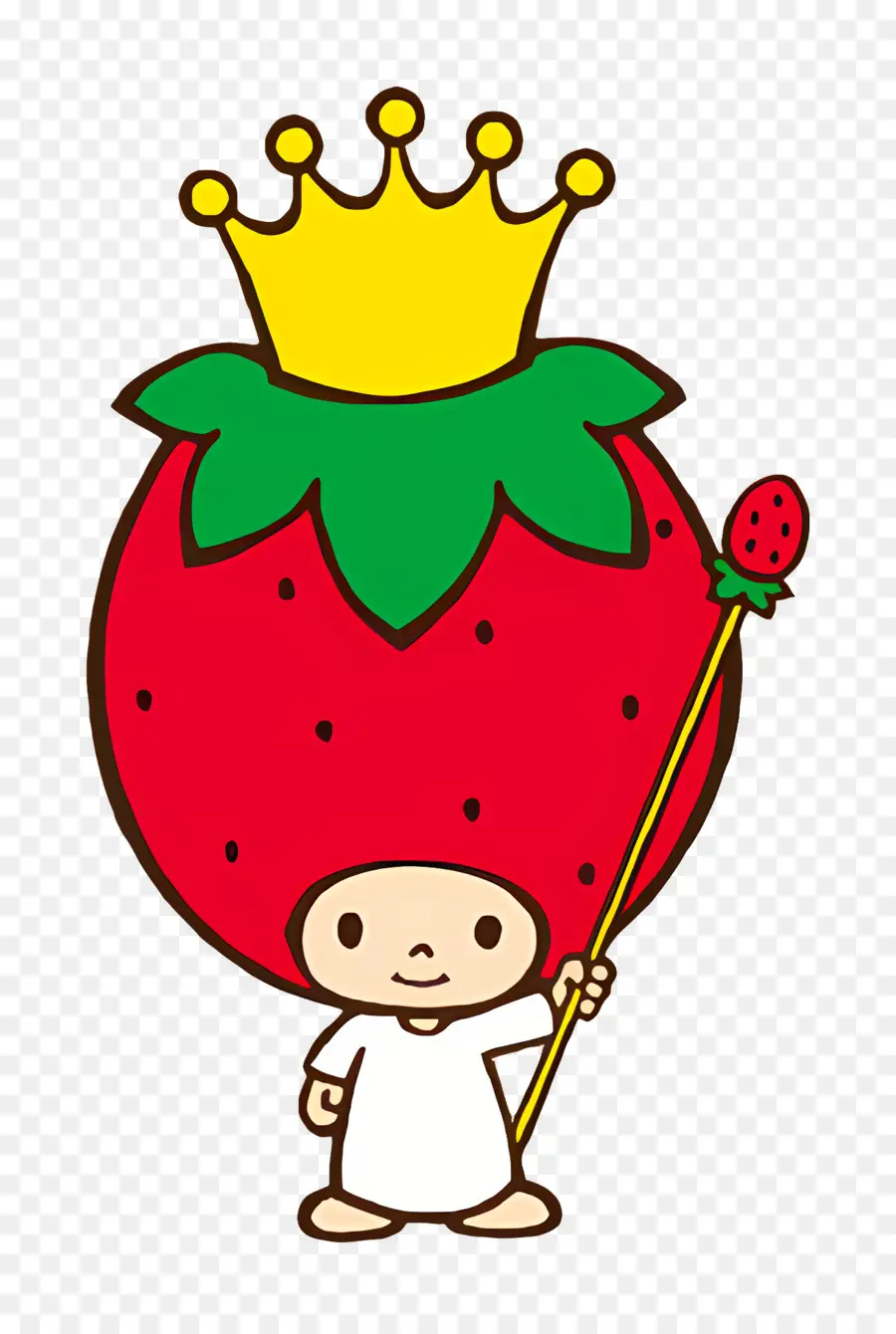 King Strawberry，King Strawberry กับคทา PNG