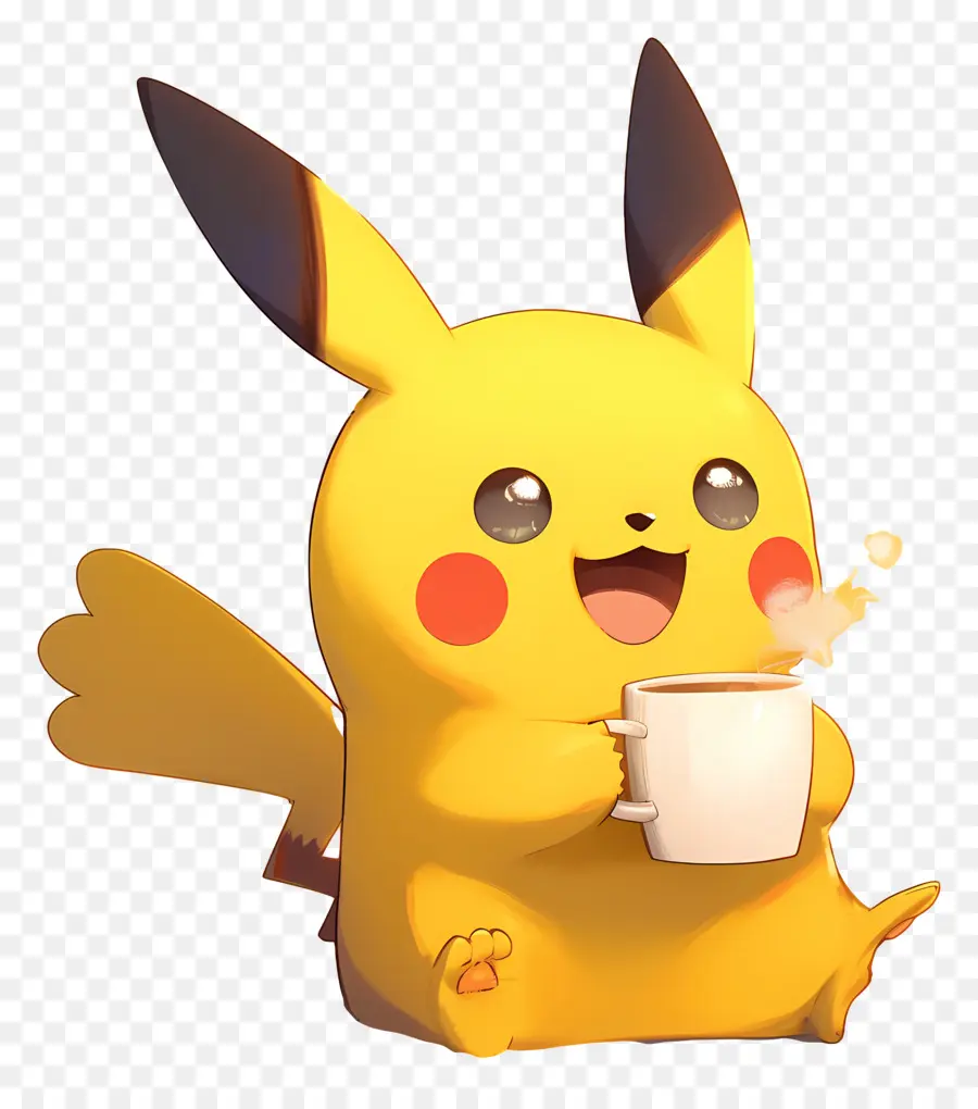 Pikachu，ตัวละครสีเหลือง PNG