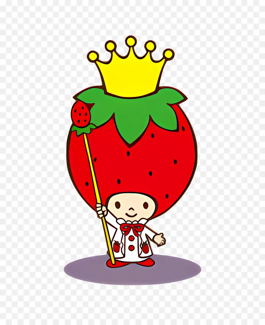 King Strawberry，King Strawberry กับคทา PNG