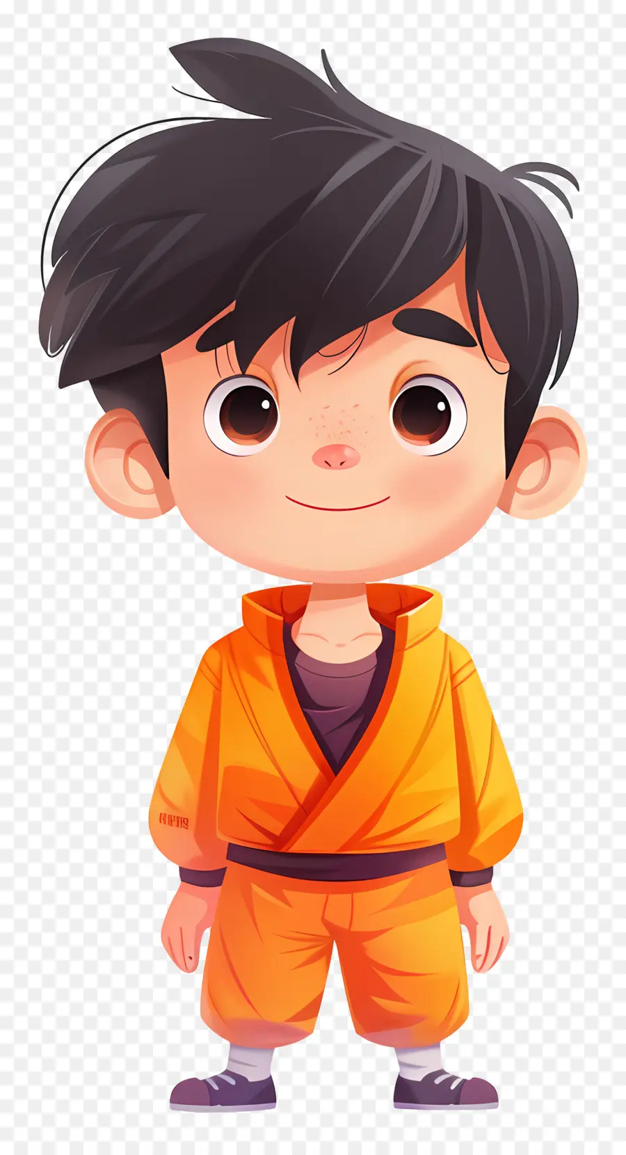 คุ，Cartoon Boy ในชุดสูทสีส้ม PNG