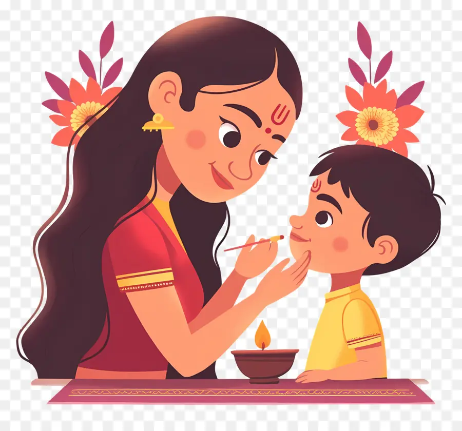 Bhai Dooj，แม่และลูก PNG