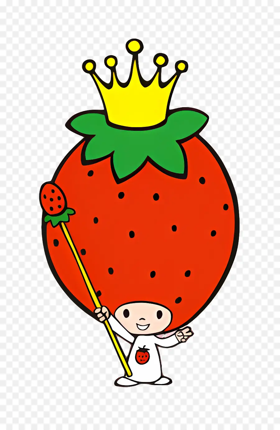 คิงเบอร์รี่，Strawberry King พร้อมคทา PNG