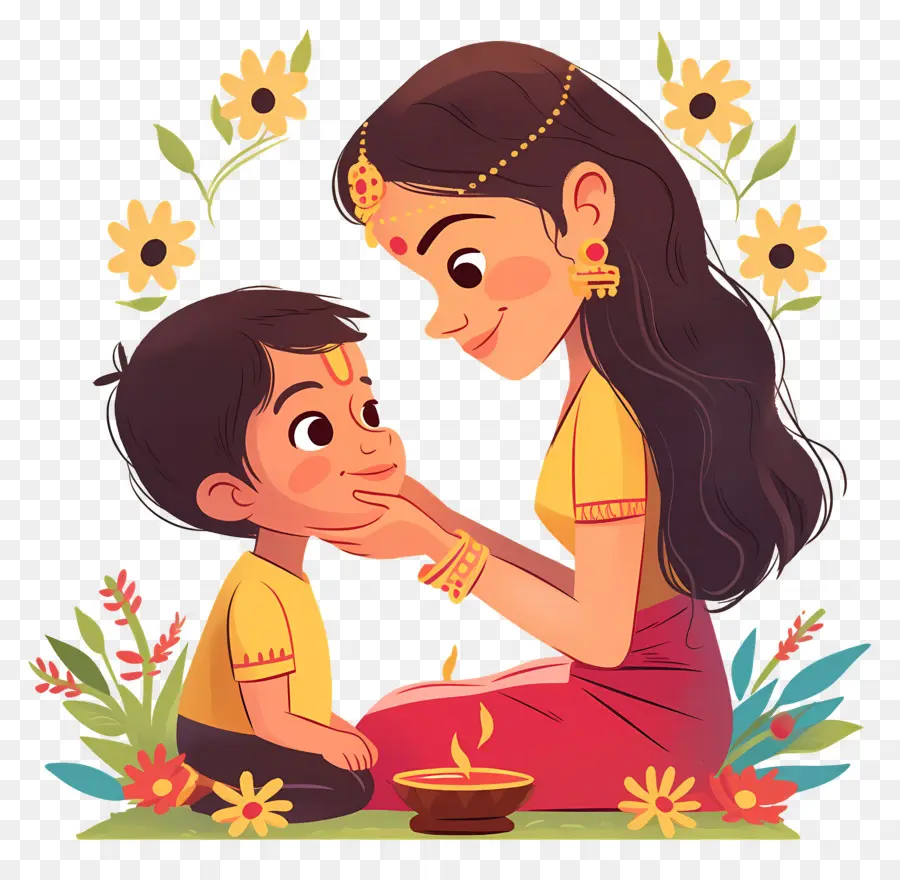 Bhai Dooj，แม่และลูก PNG