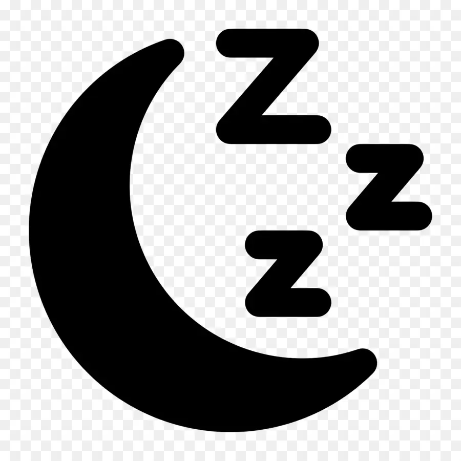 นอนหลับ Zzz，Moon With Z's PNG