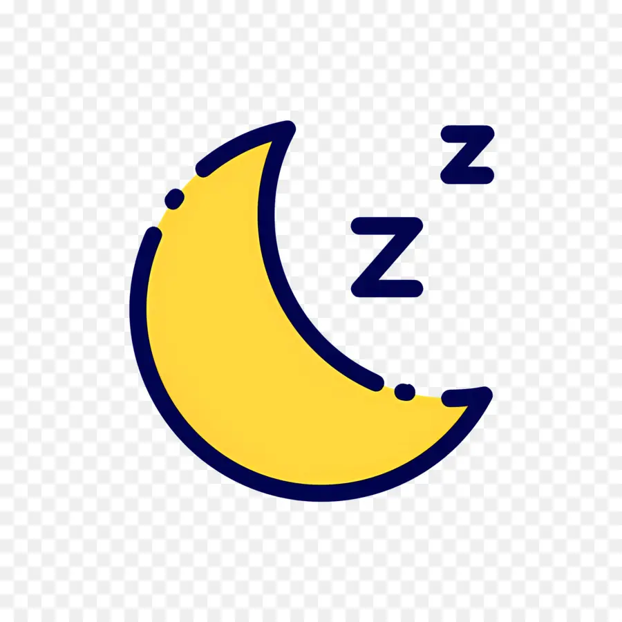 นอนหลับ Zzz，Moon With Z's PNG