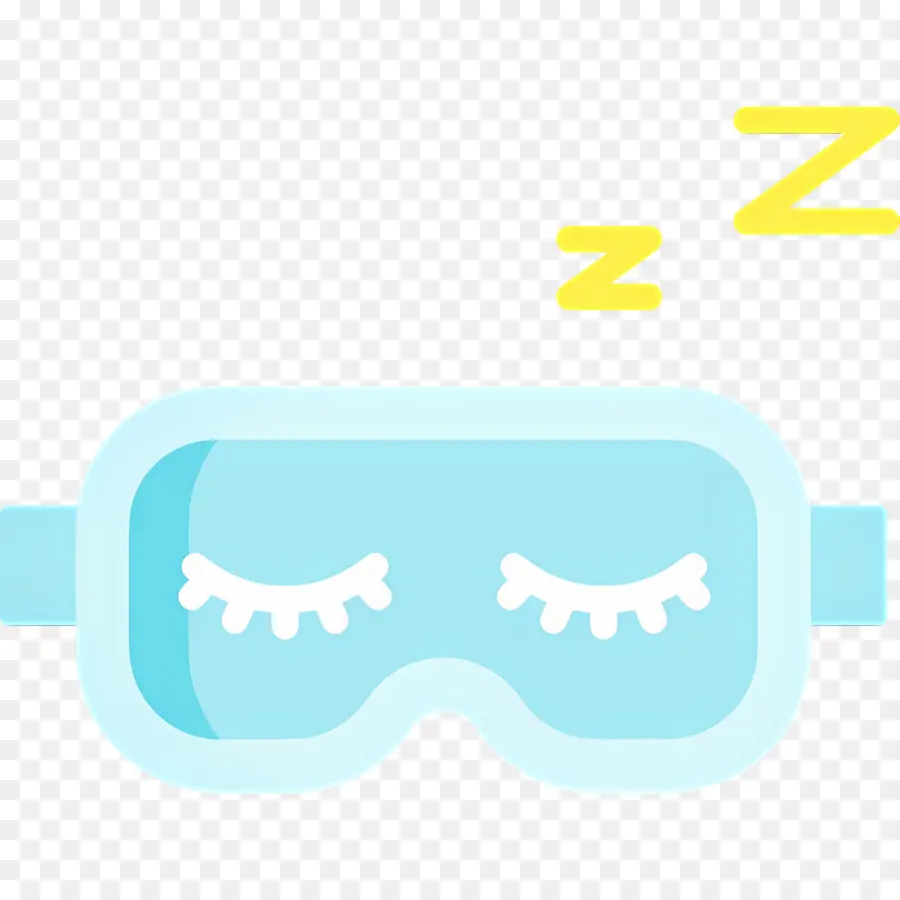 นอนหลับ Zzz，หน้ากากนอนหลับสีน้ำเงิน PNG