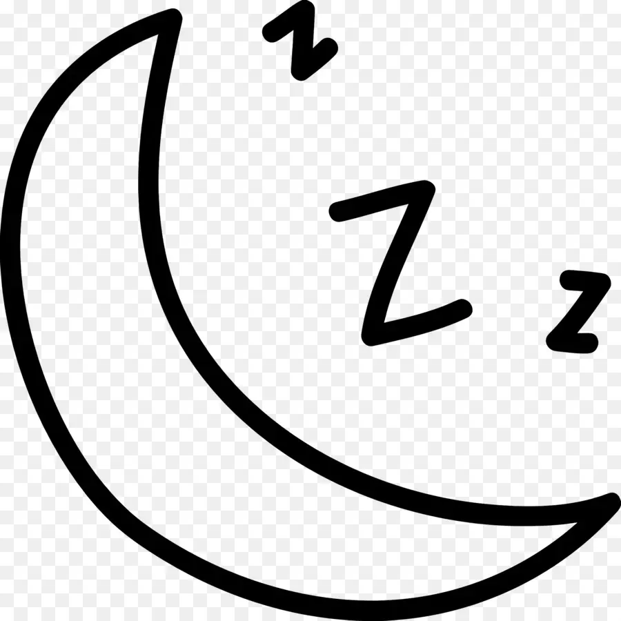 นอนหลับ Zzz，Moon With Z's PNG