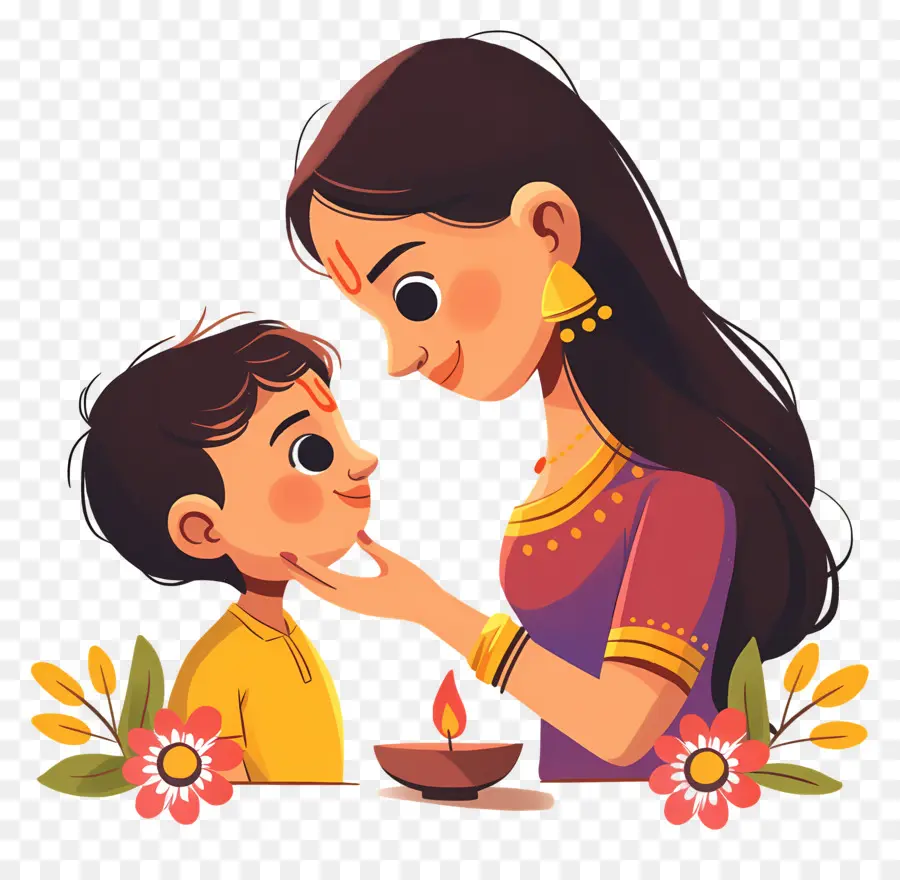 Bhai Dooj，แม่และลูก PNG