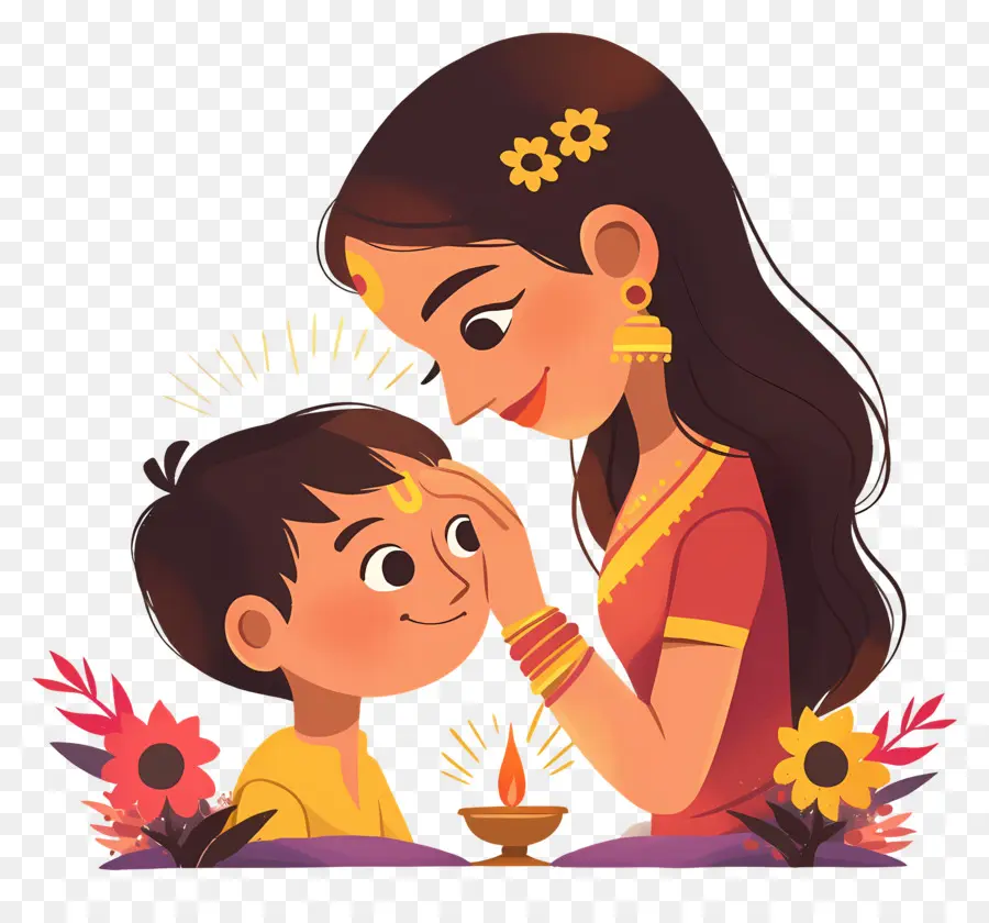 Bhai Dooj，แม่และลูก PNG