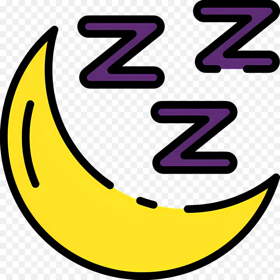 นอนหลับ Zzz，Moon With Z's PNG