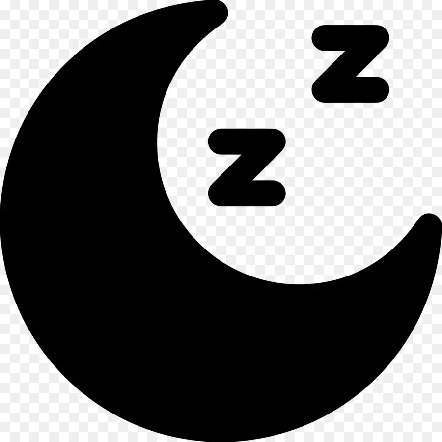 นอนหลับ Zzz，Moon With Z's PNG