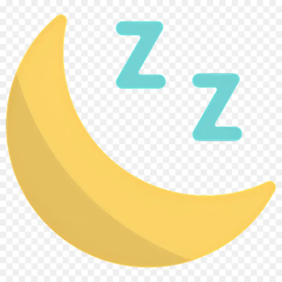 นอนหลับ Zzz，Moon With Z's PNG