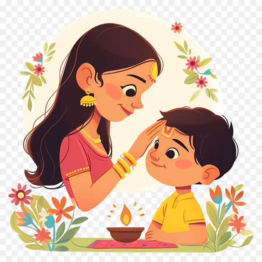 Bhai Dooj，แม่และลูก PNG