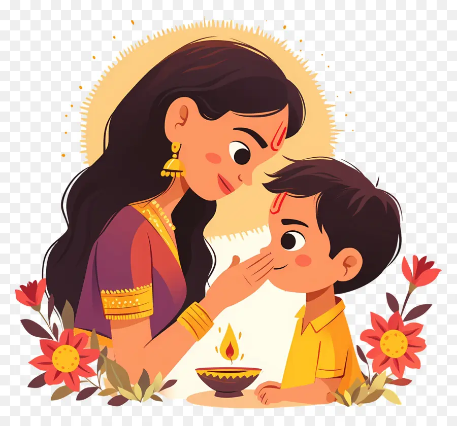 Bhai Dooj，ผู้หญิงและลูก PNG