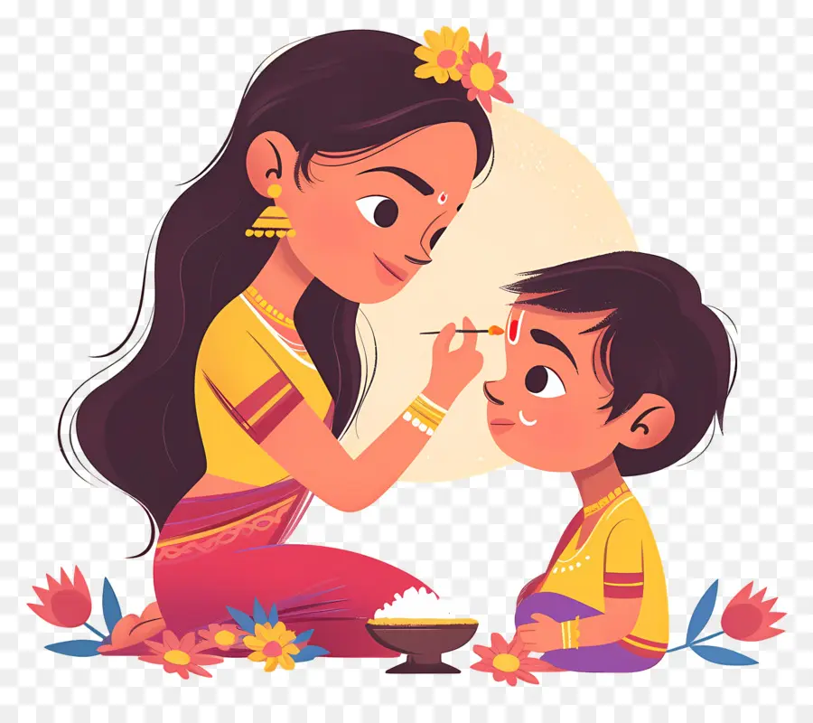 Bhai Dooj，แม่และลูก PNG