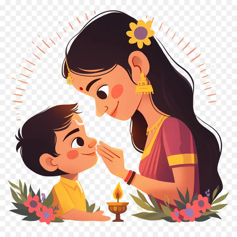 Bhai Dooj，ผู้หญิงและลูก PNG