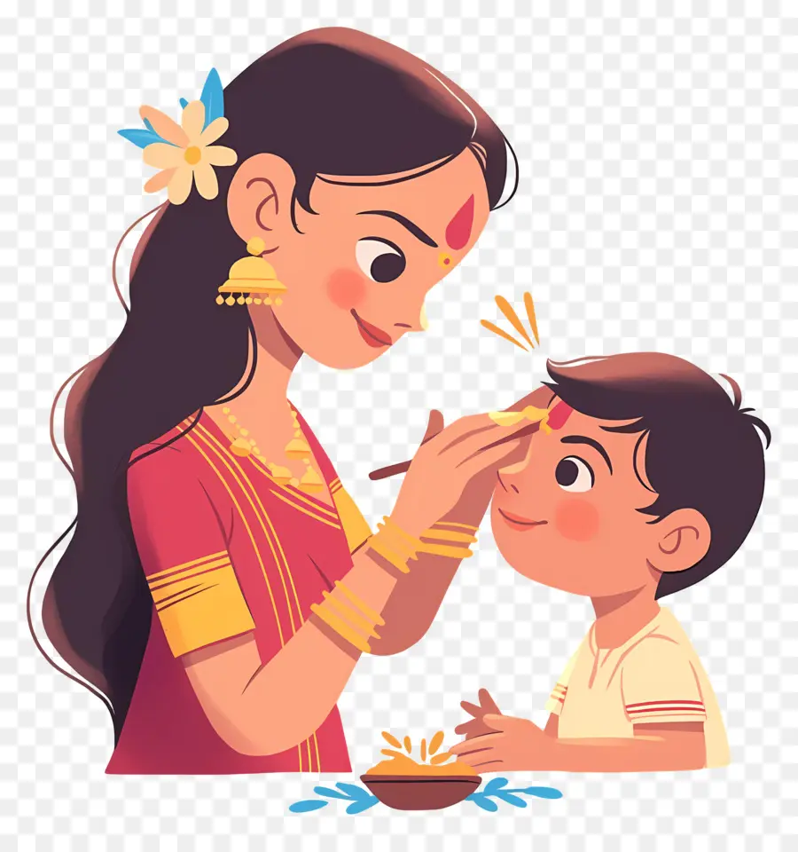 Bhai Dooj，ผู้หญิงและลูก PNG