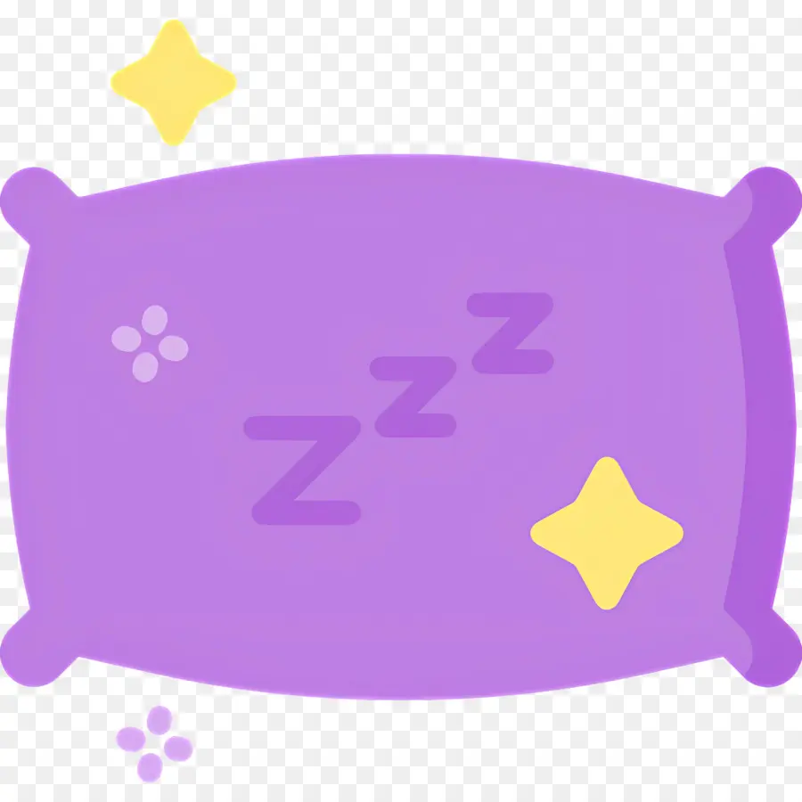 นอนหลับ Zzz，หมอนสีม่วง PNG