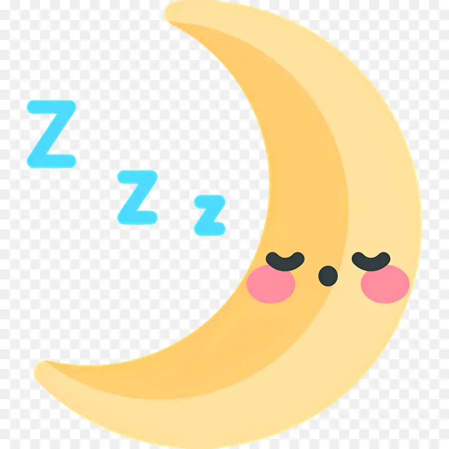 นอนหลับ Zzz，Moon With Z's PNG