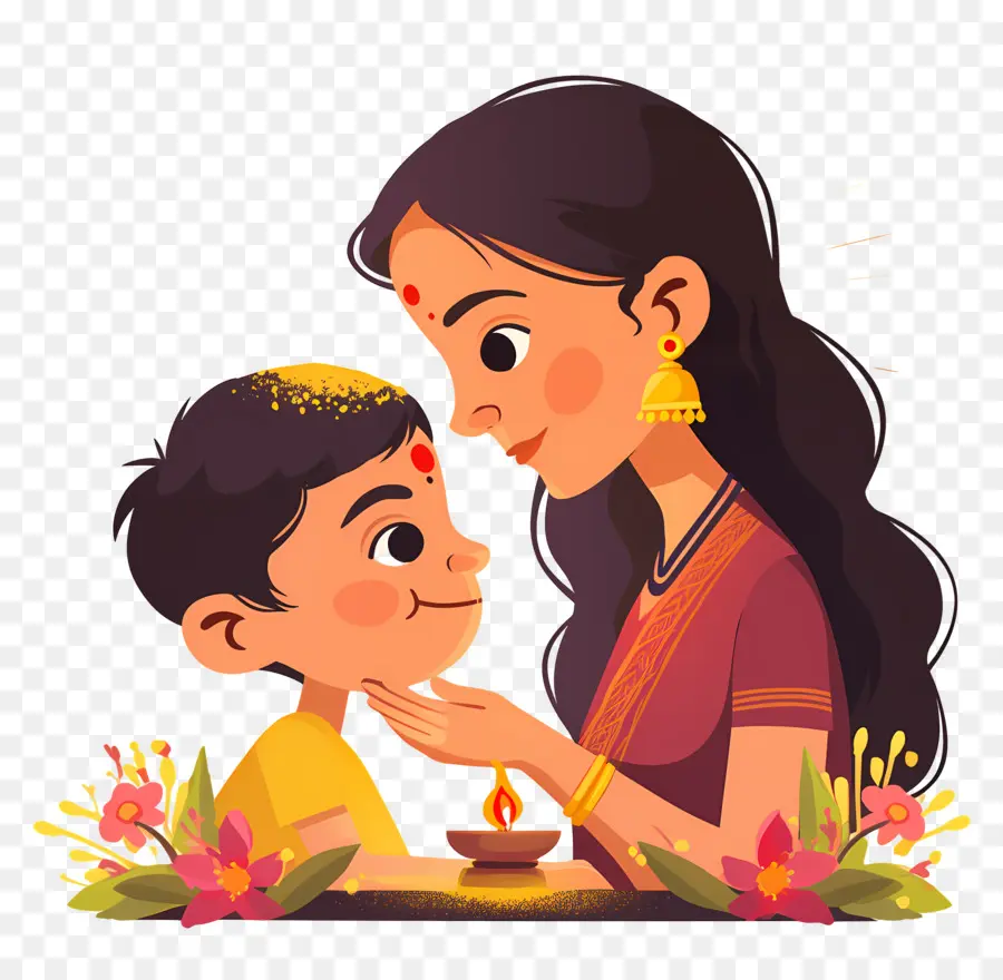 Bhai Dooj，แม่และลูก PNG