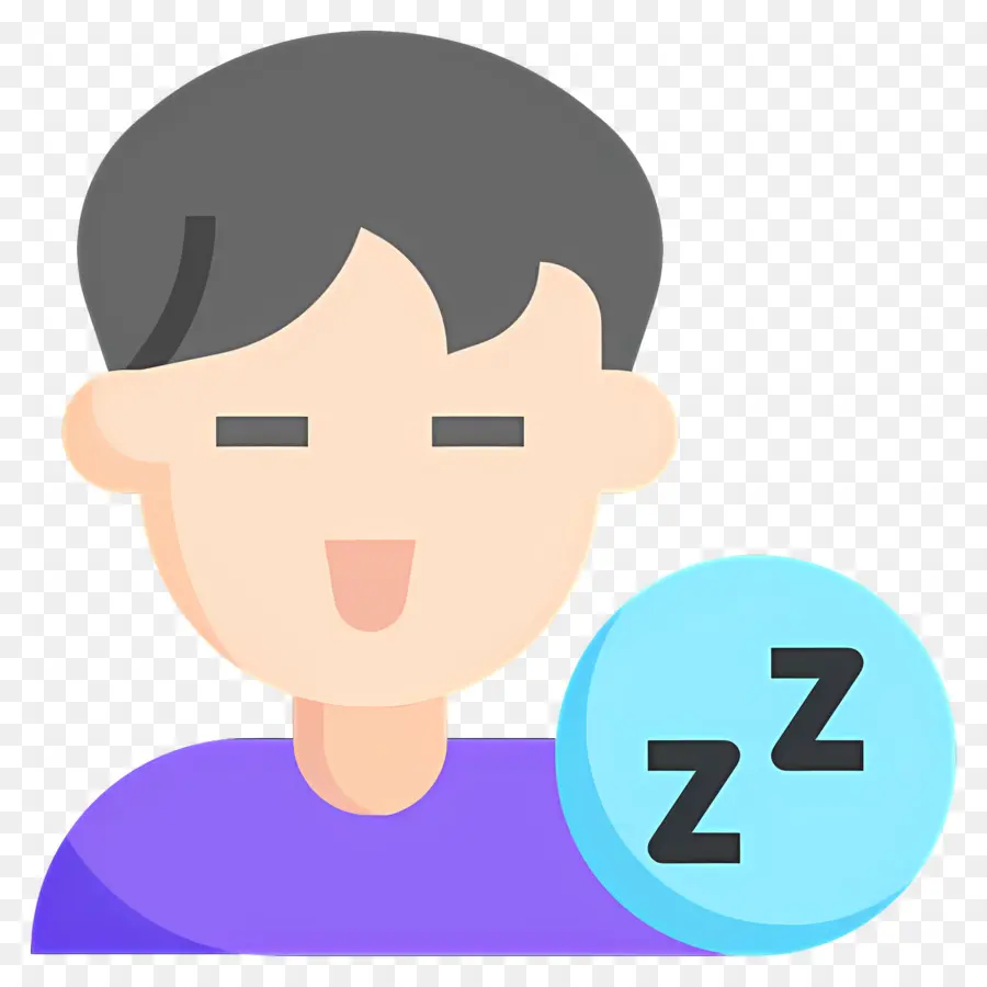 นอนหลับ Zzz，คนง่วงนอน PNG