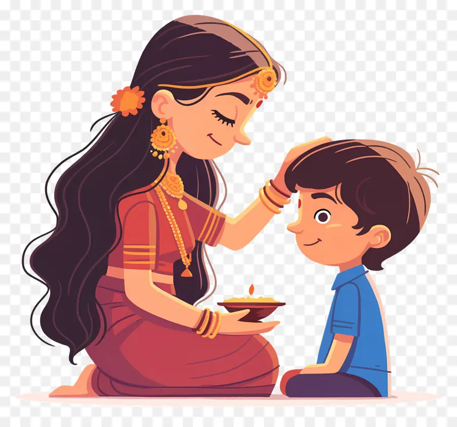 Bhai Dooj，แม่และลูก PNG