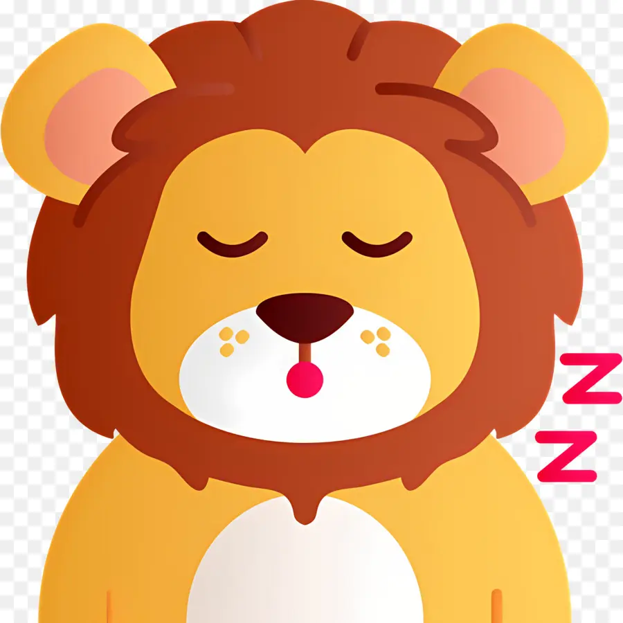 นอนหลับ Zzz，สิงโตนอนหลับ PNG