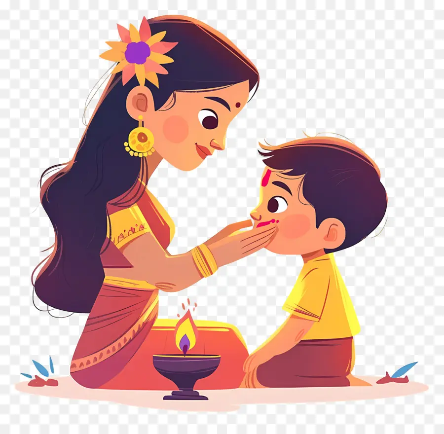 Bhai Dooj，ผู้หญิงและลูก PNG