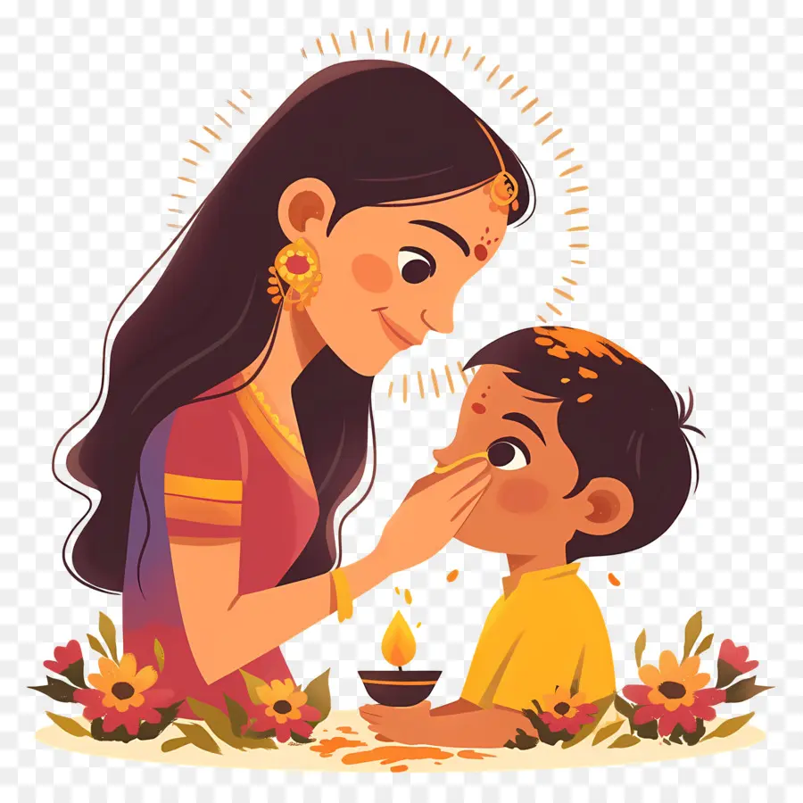 Bhai Dooj，แม่และลูก PNG