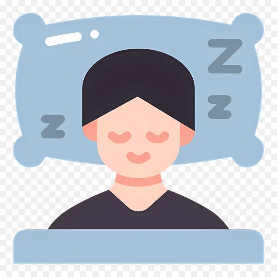 นอนหลับ Zzz，นอนกับหมอน PNG